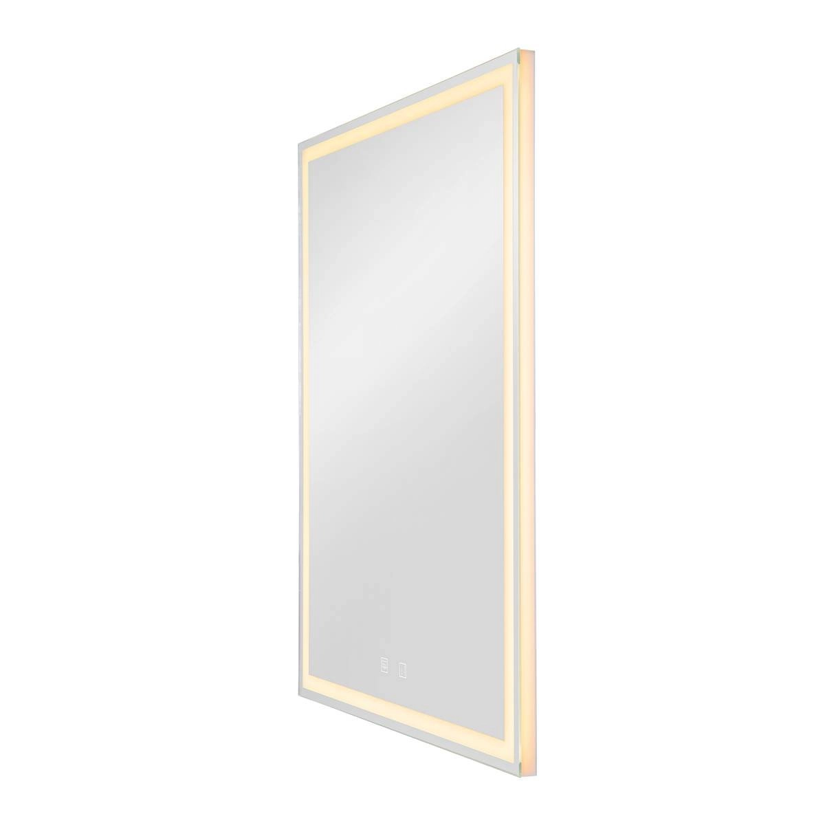 LED Spiegellampe Trukko Square 60x80cm Chrom