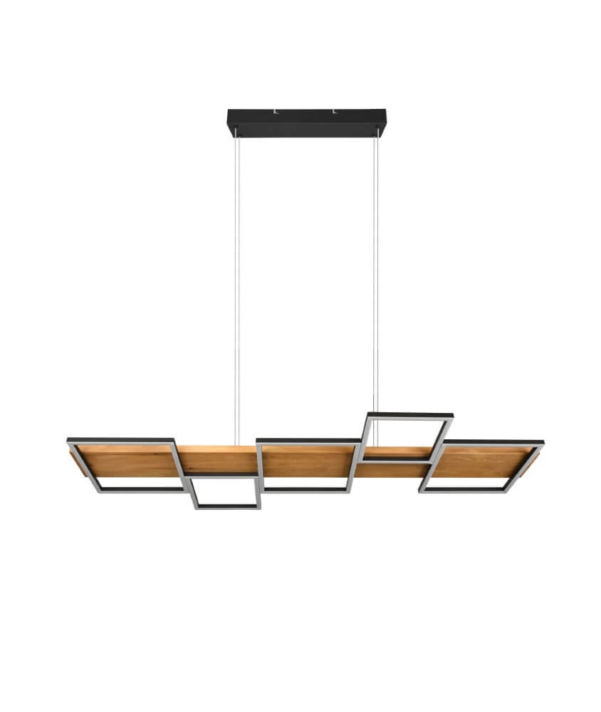 LED-Pendelleuchte aus Holz Harper Trio 4017807524963