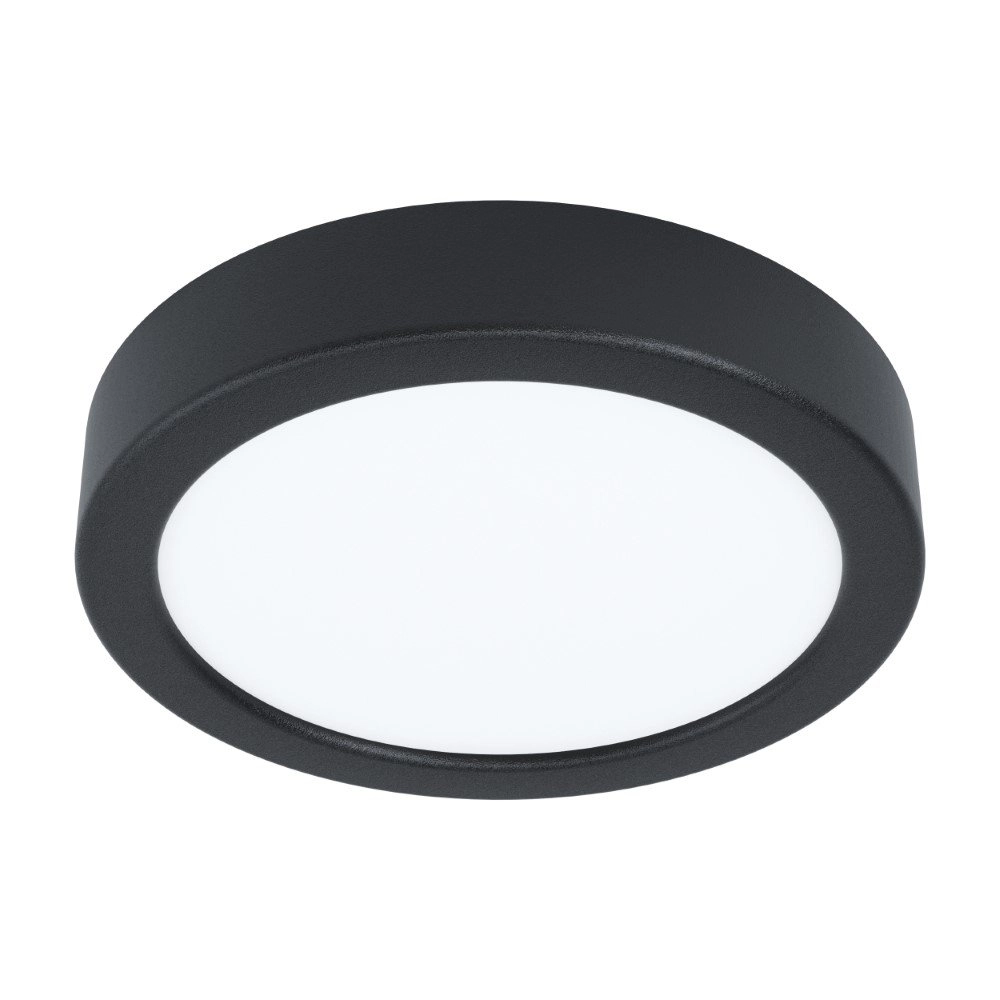 LED-Deckenlampe Fueva 5 10W - 4000k - Ø16cm schwarz