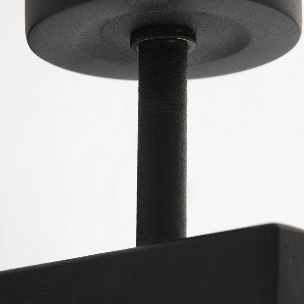 Wandleuchte Stang mit Dimmer schwarz und Bambuskappe Steinhauer 8712746172089