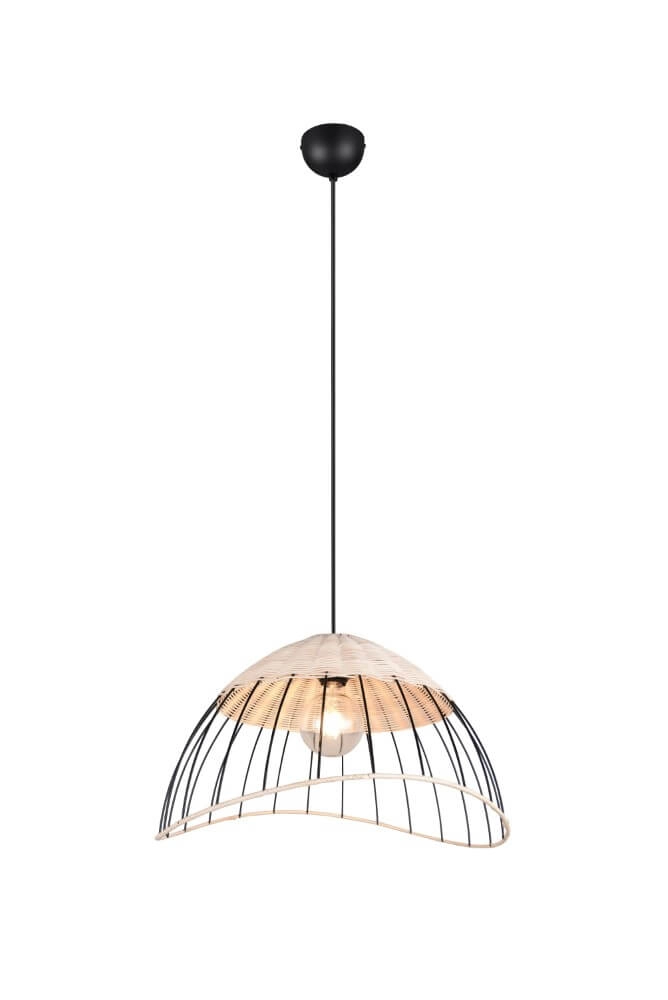 Rattan Pendelleuchte Sandrine Ø 48cm Trio 4017807637656