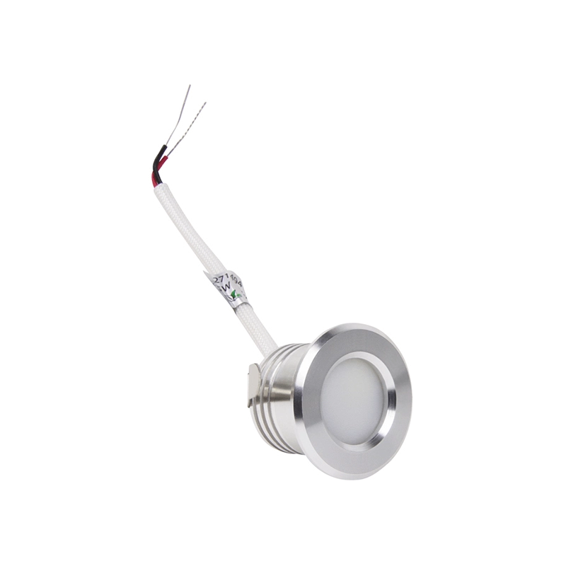 Kleiner Einbaustrahler Minex gebürsteter Stahl - IP44 Vtac 8720701271494