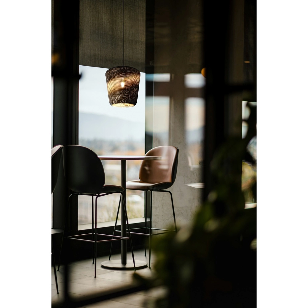 Kakao-Pendellampe Carta Moody Ø 34cm Think Paper Shade Masterlight 8718121419886