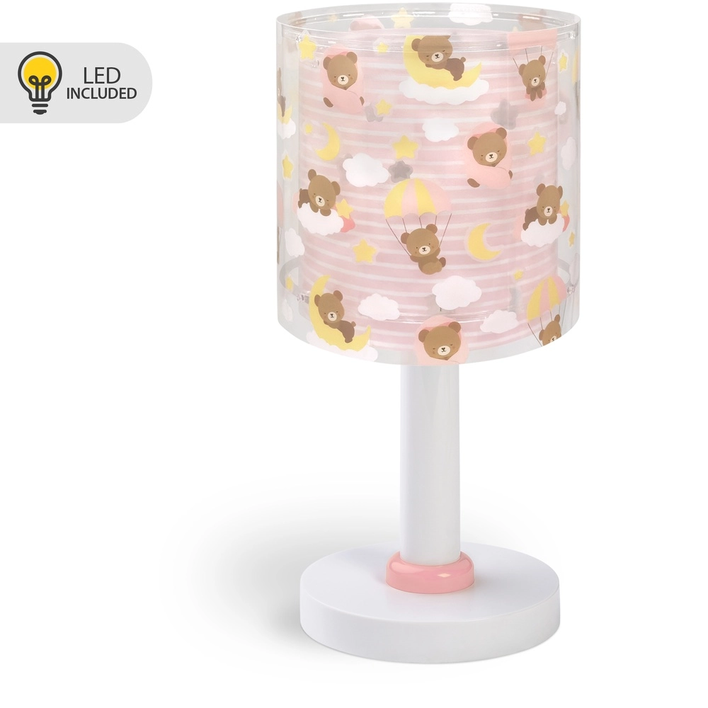 Tischleuchte für Kinderzimmer Baby Teddy rosa Dalber 8420406415710