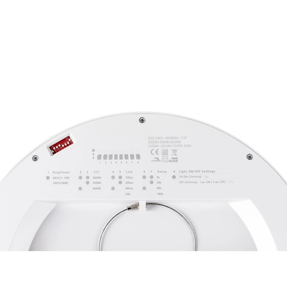 Deckenleuchte Vario Ø 30cm weiß mit Sensor SLV 4024163316248