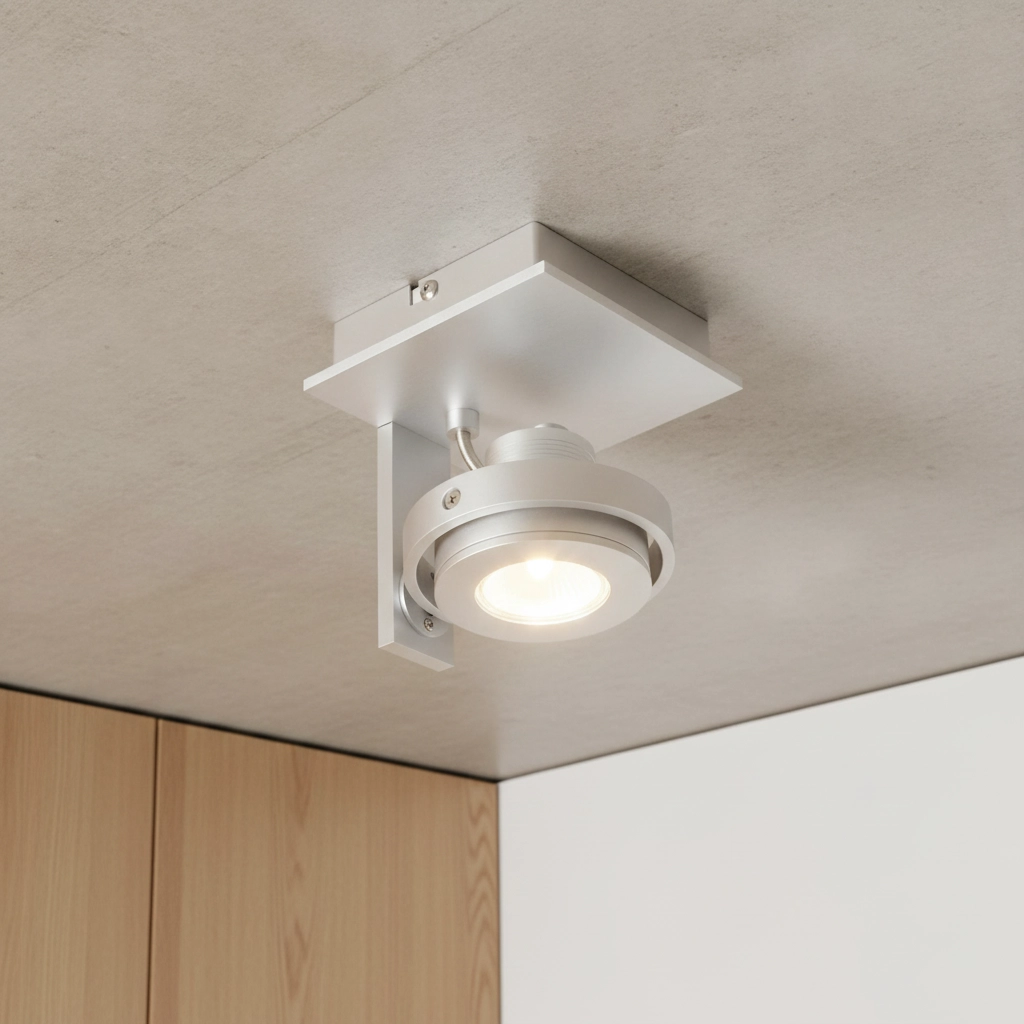 1-Lampen-Scheinwerfer Meist grau