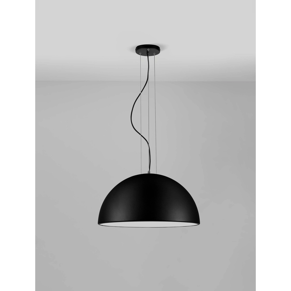 Schlanke Pendelleuchte Tholos schwarz Ø 60cm Lyora 5212017457899