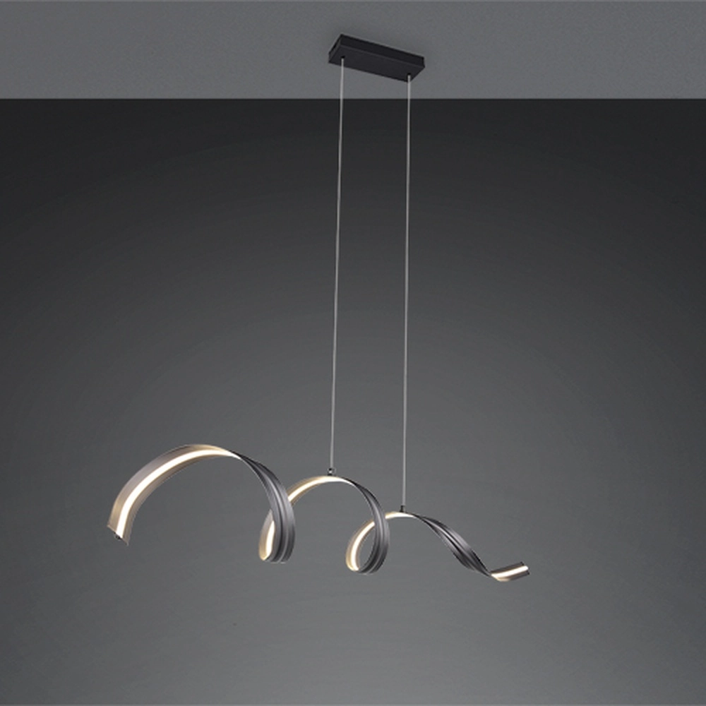 Moderne Pendellampe Tivor Schwarz Trio 4017807706291