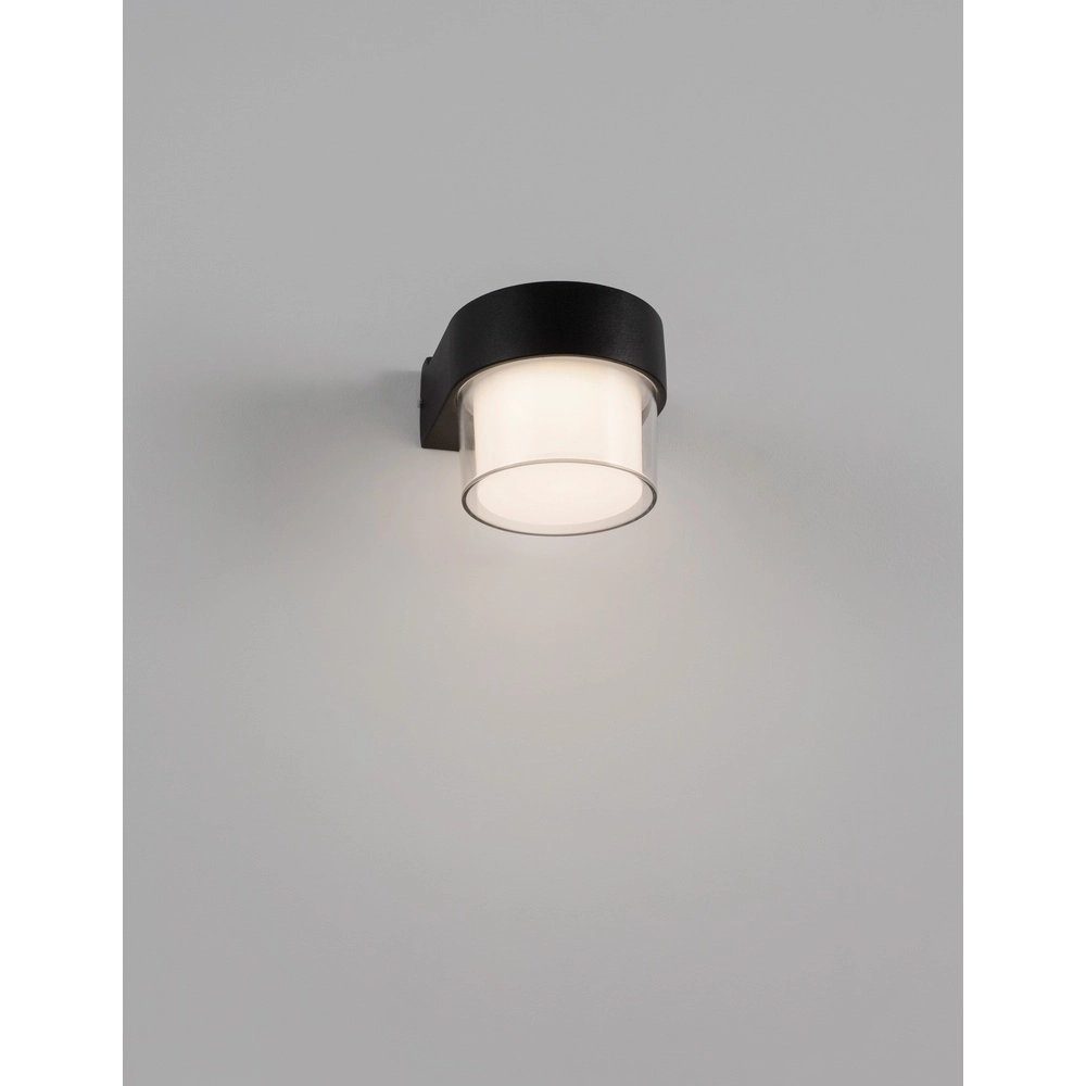 Design-Wandleuchte Darf Single Schwarz