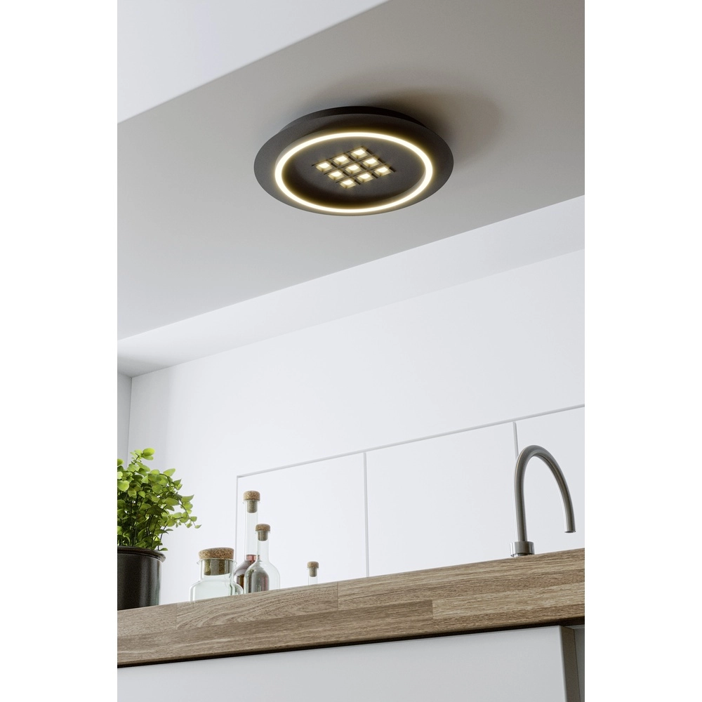 Moderne LED-Deckenbeleuchtung Balazote Ø 38cm – schwarz Eglo 9008606312702