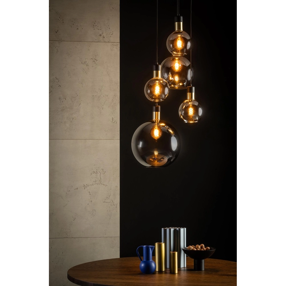 5-Licht Pendellampe Julius Rauchglas Lucide 5411212343451