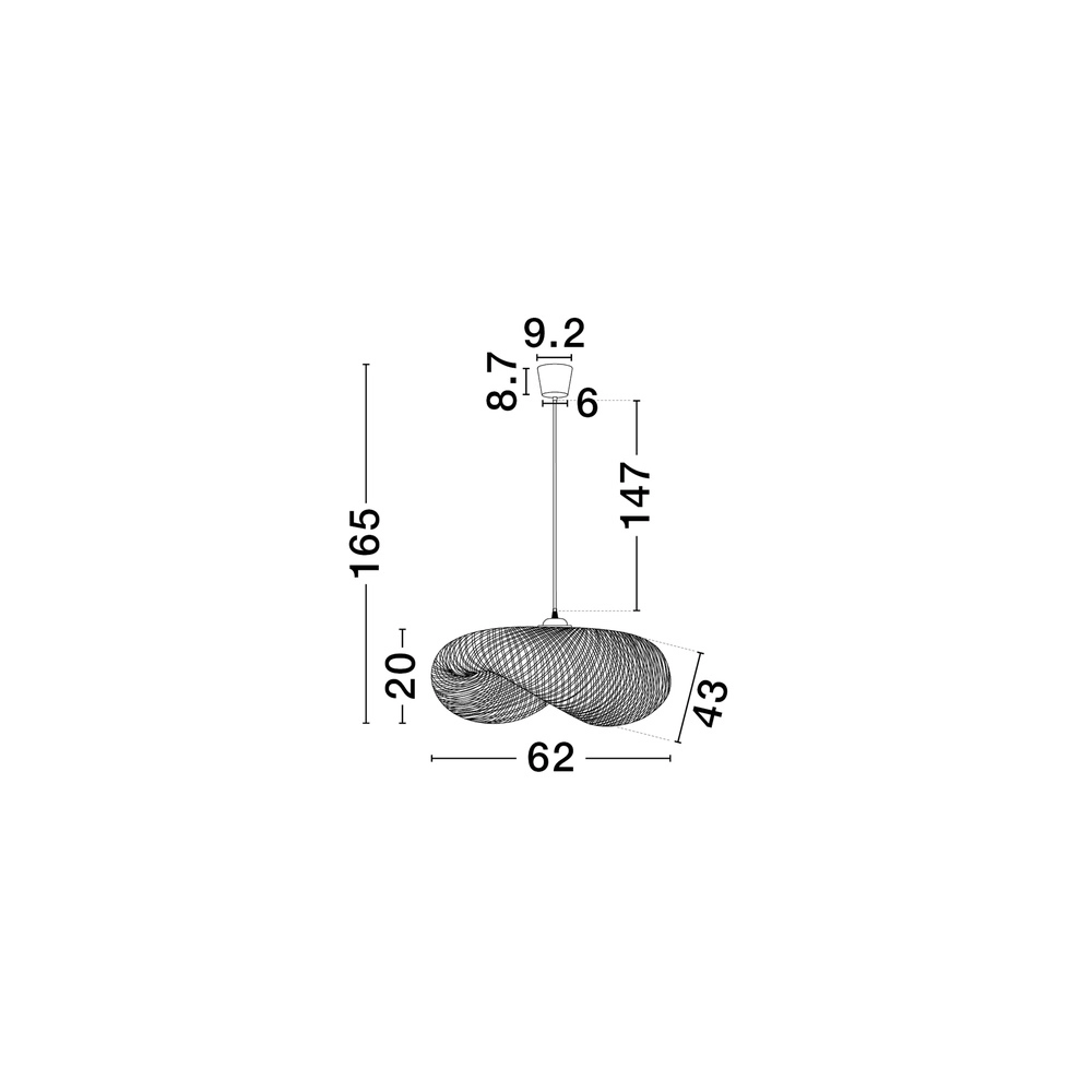 Pendelleuchte aus Bambus Adaline 62cm Lyora 5212017465641