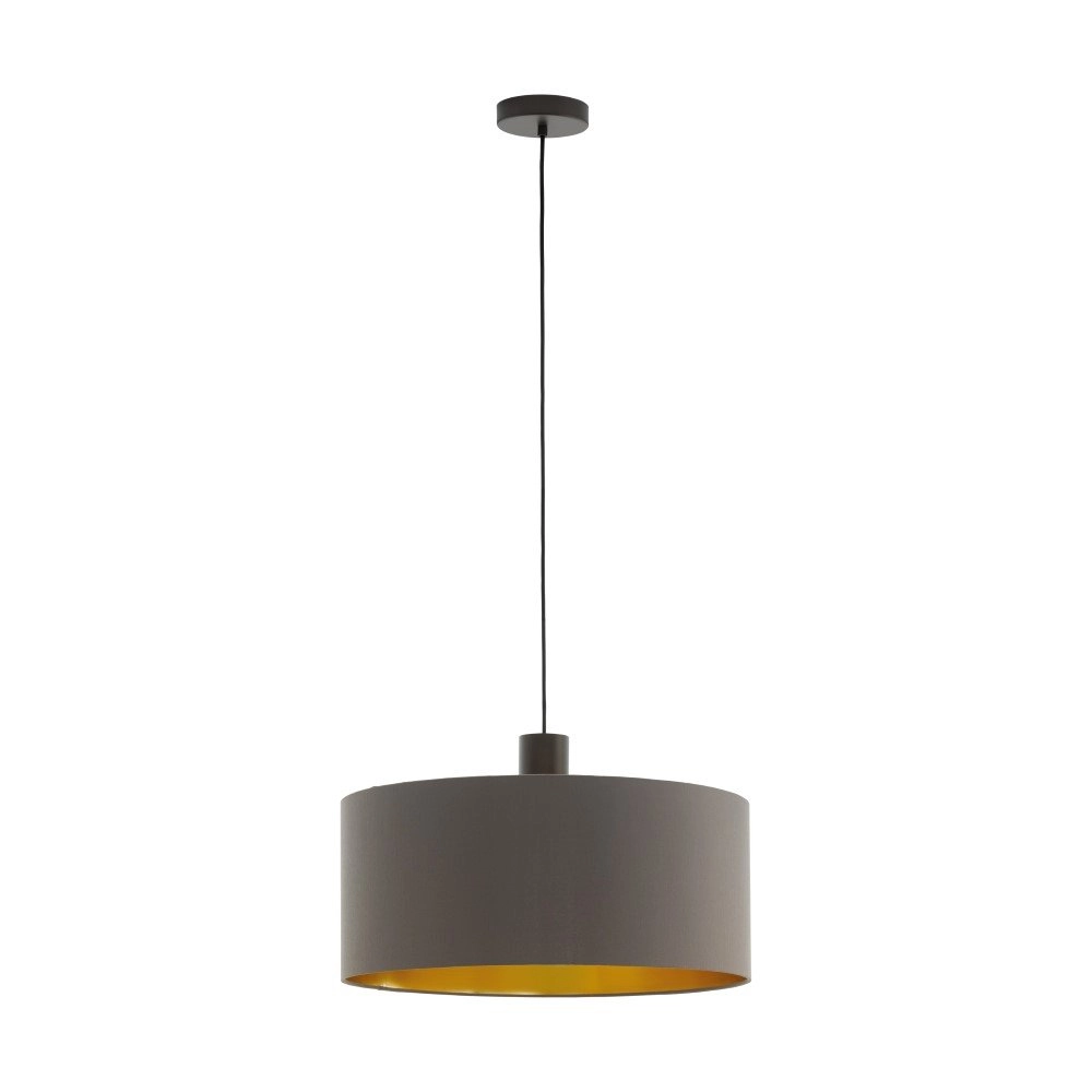 Pendelleuchte Concessa 1 53 cm Cappuccino mit gold Eglo 9002759976835