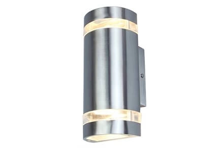 Design-Wandleuchte Focus Edelstahl
