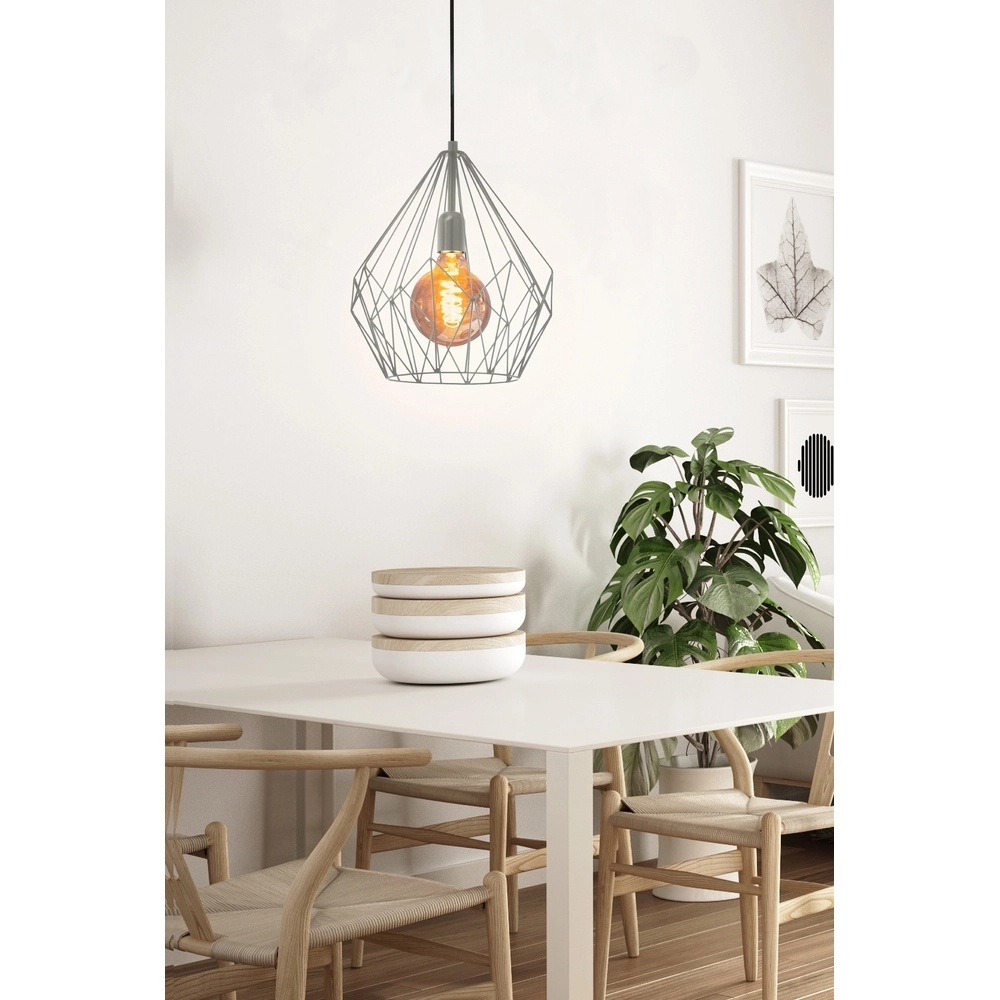 Graue Pendellampe Carlton Ø 31cm - E27 Eglo 9002759430184