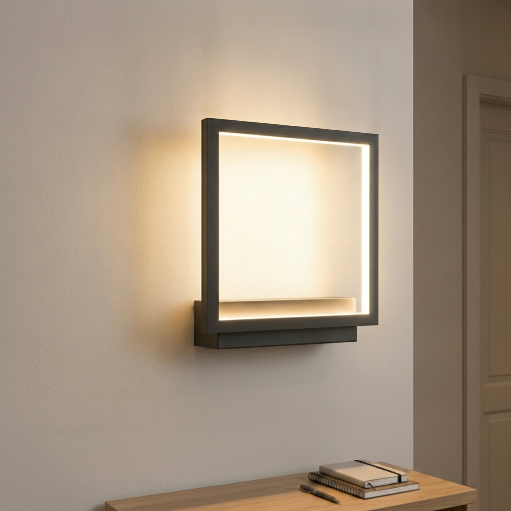 Tischlampe Cornice Schwarzes Design