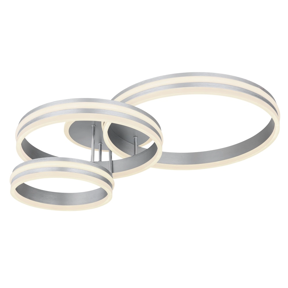 Deckenlampe Rubio Graue 3 Ringe