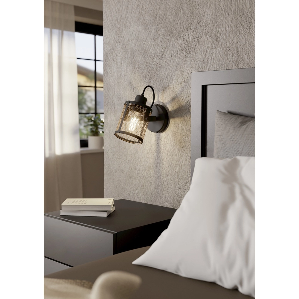 Wandlicht Dellow schwarz - E27 - kippbar Eglo 9002759435318