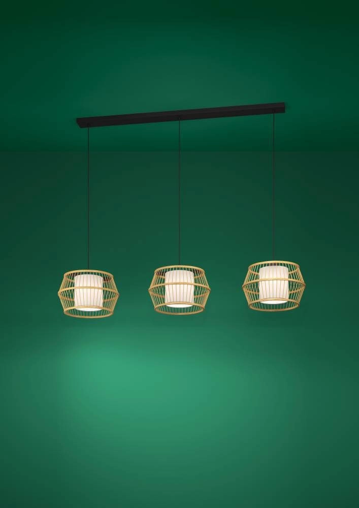 Hängelampe mit 3 Leuchten Monterroso Rattan Stars of Light 9008606243396