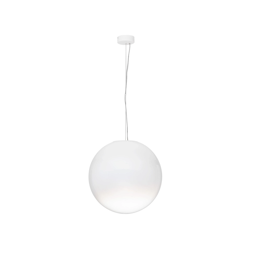 Weiße Pendelleuchte Bolita Glühbirne Ø 50cm Lyora 5212017483584