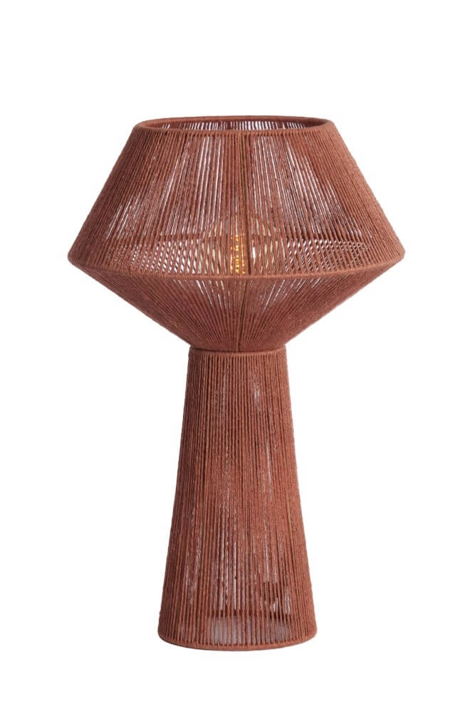 Rote Tischlampe Fugia Ø 36cm Light & Living 8717807701833