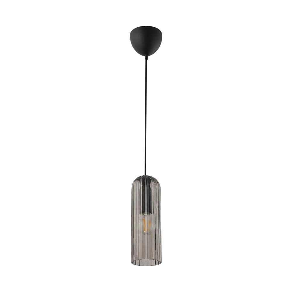 Moderne Pendelleuchte Miella schwarz mit Rauchglas Nordlux 5704924018602