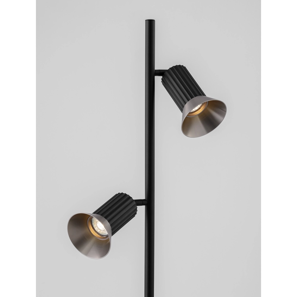 Design-Stehleuchte Luvia schwarz mit bronze Lyora 5212017475626