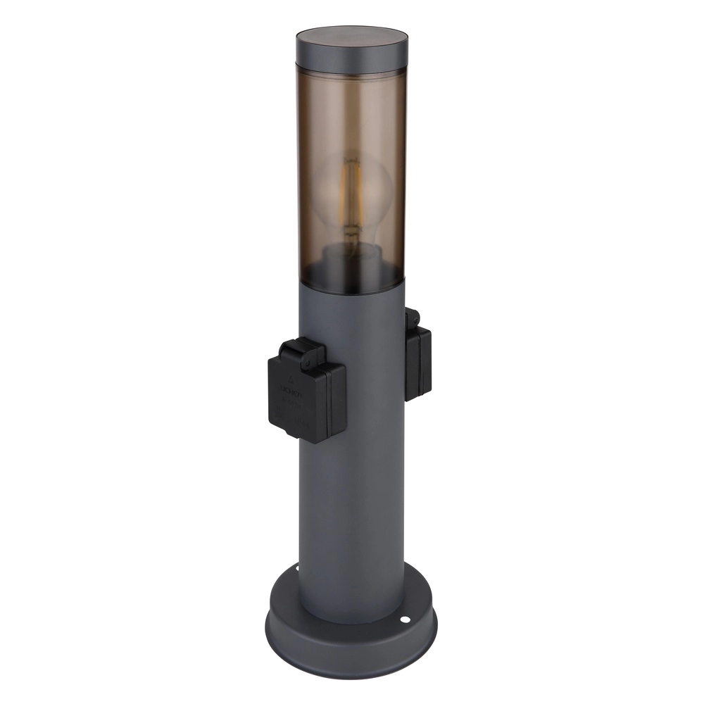 Gartenlampe Boston Anthrazit mit Sockel Globo 9007371430741