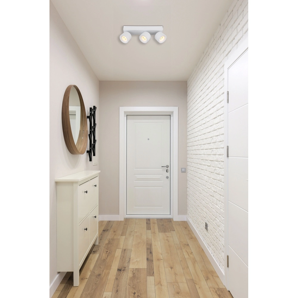 Elegante Deckenlampe Rae 3-Licht-Weiß Globo 9007371453641