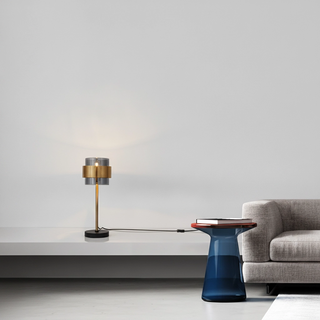 Tischlampe Sianna schwarz mit gold