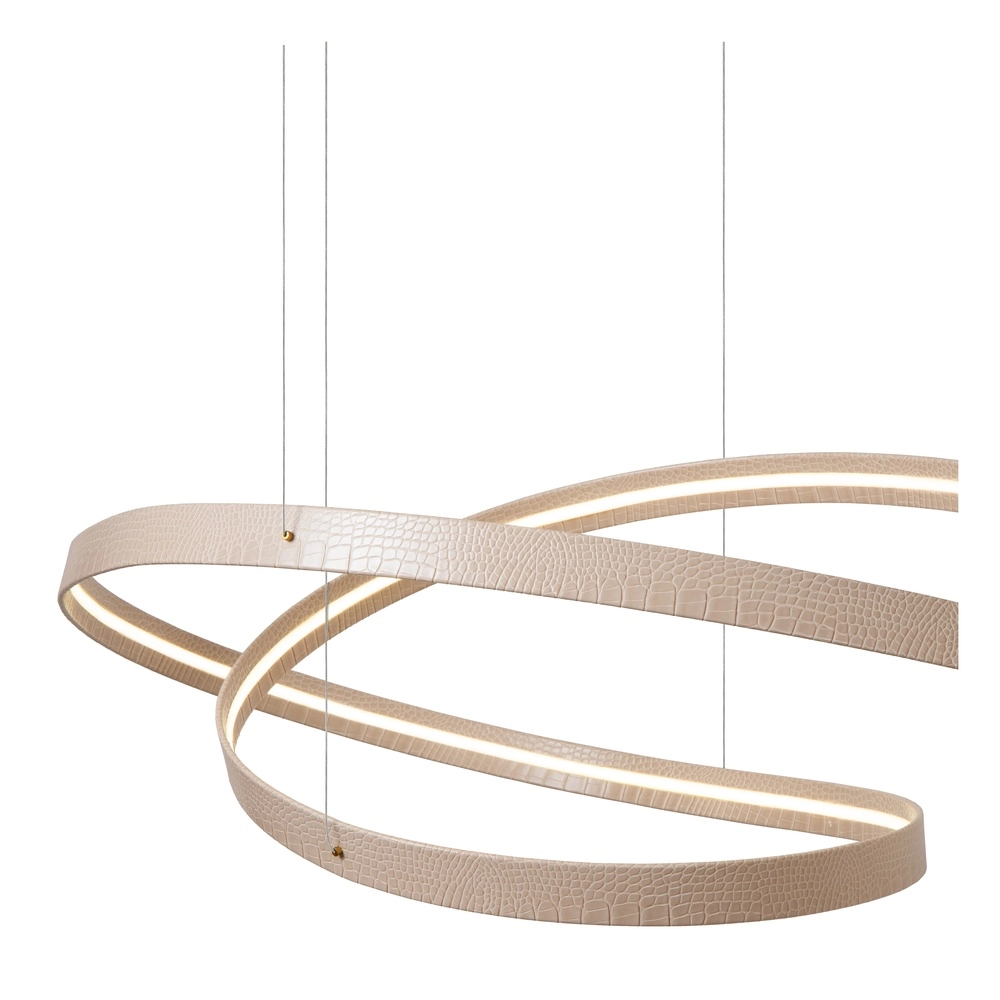 Moderne LED-Pendellampe Slalom Sand mit Wirkung Premium by Lucide 5411212135131