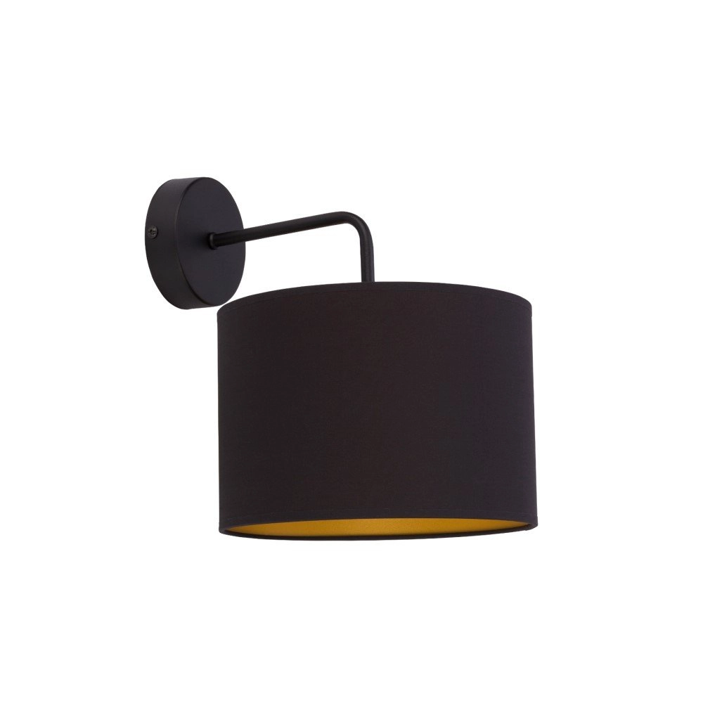 Schwarzgold Wandleuchte Alice
