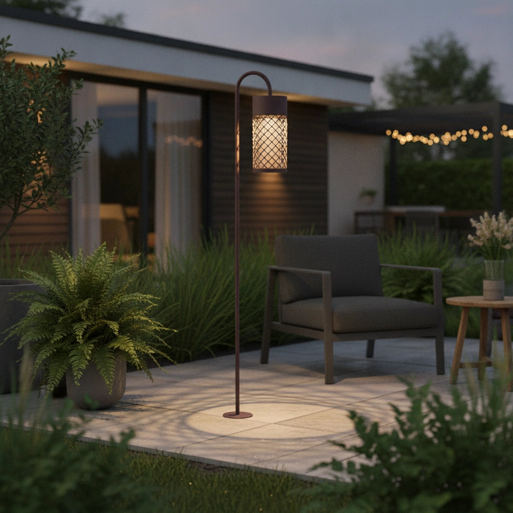 Gartenleuchte Motley 100cm rostbraun