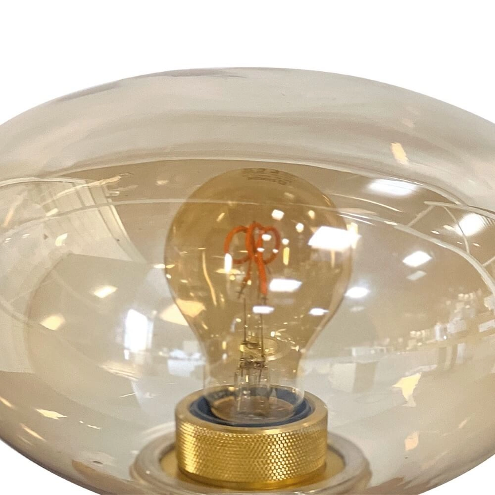 Tischlampe Reflexion Ø 22cm - mit bernsteinfarbenem Glas Steinhauer 8712746171006