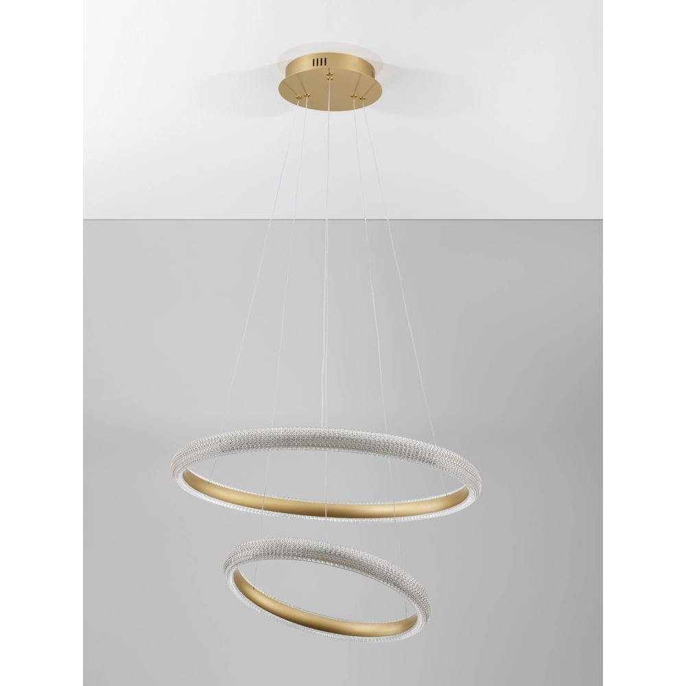 Pendelleuchte Medora gold Ø 59cm Lyora 5212017433435