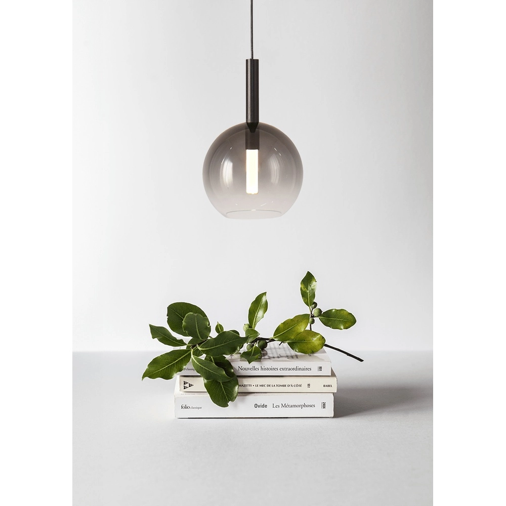 Pendellampe Ø 17 cm Lido Ball mit rauchverdünnendem Glas Masterlight 8718121324692