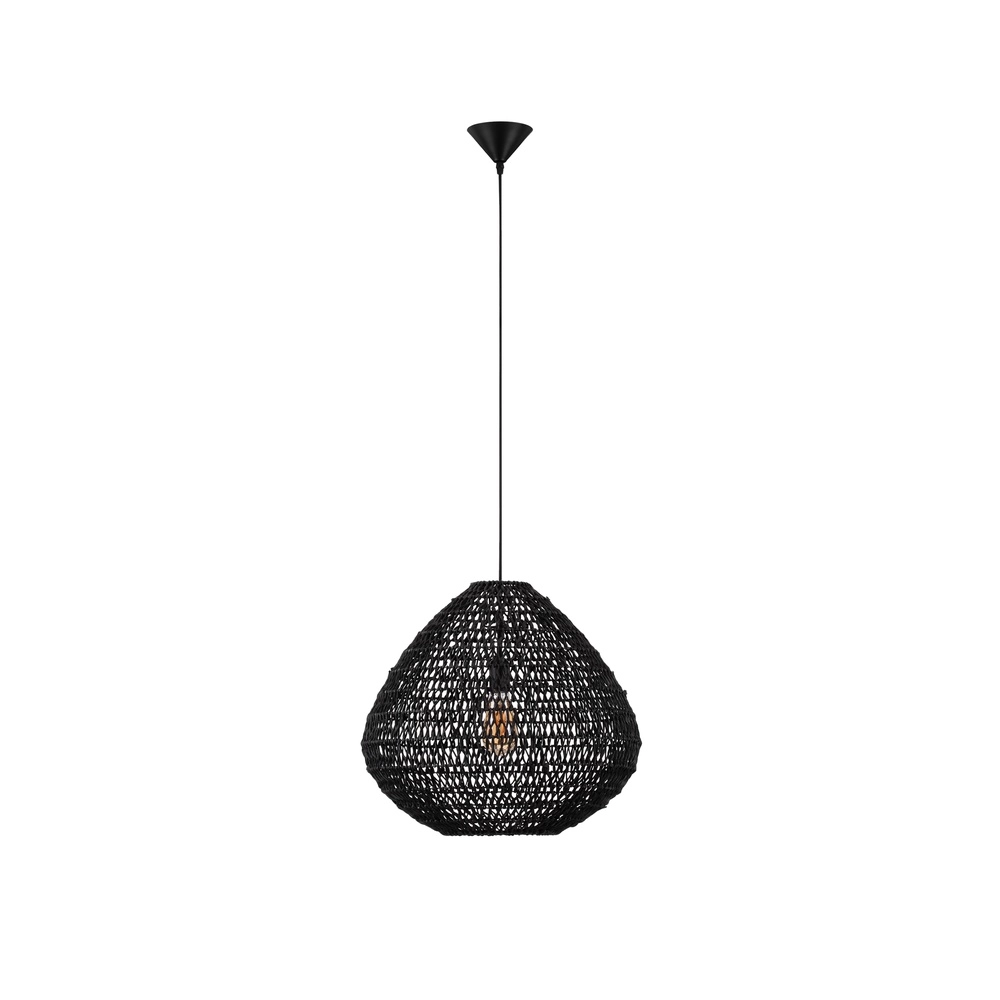 Böhmische Pendelleuchte Melody schwarz Lyora 5212017452900