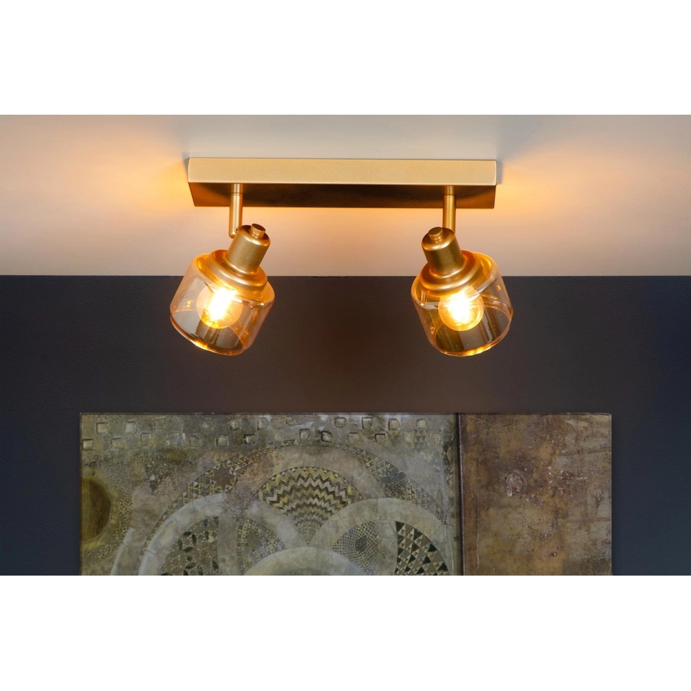 Deckenlampe Bjorn 2-Licht Gold Lucide 5411212771223