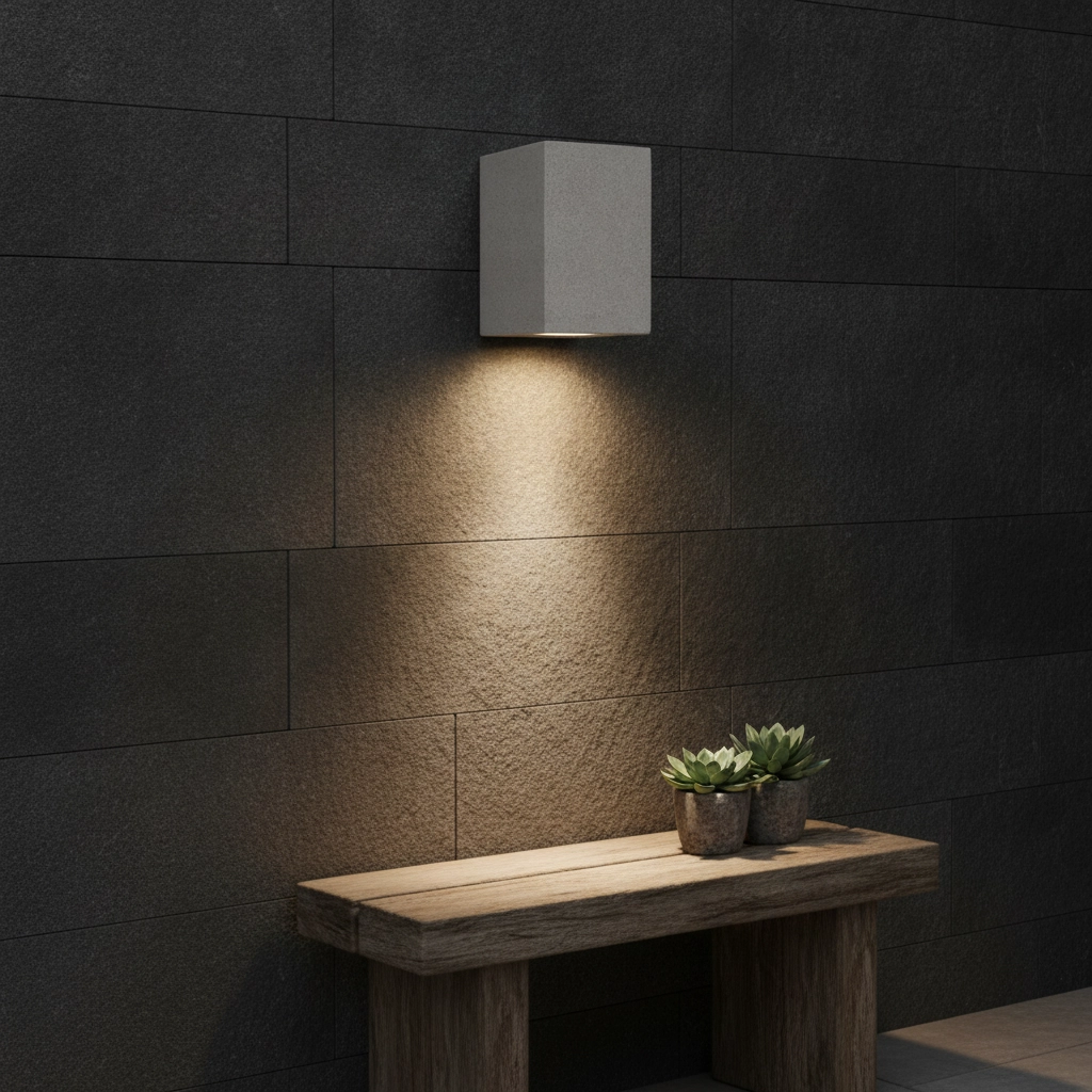 Quadratischer Strahler Fuento weiß 12cm
