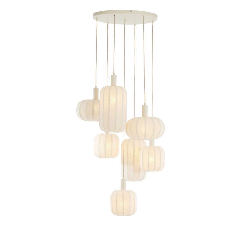 7L Vide Pendellampe Tufia Leinencreme Light & Living 8717807816759