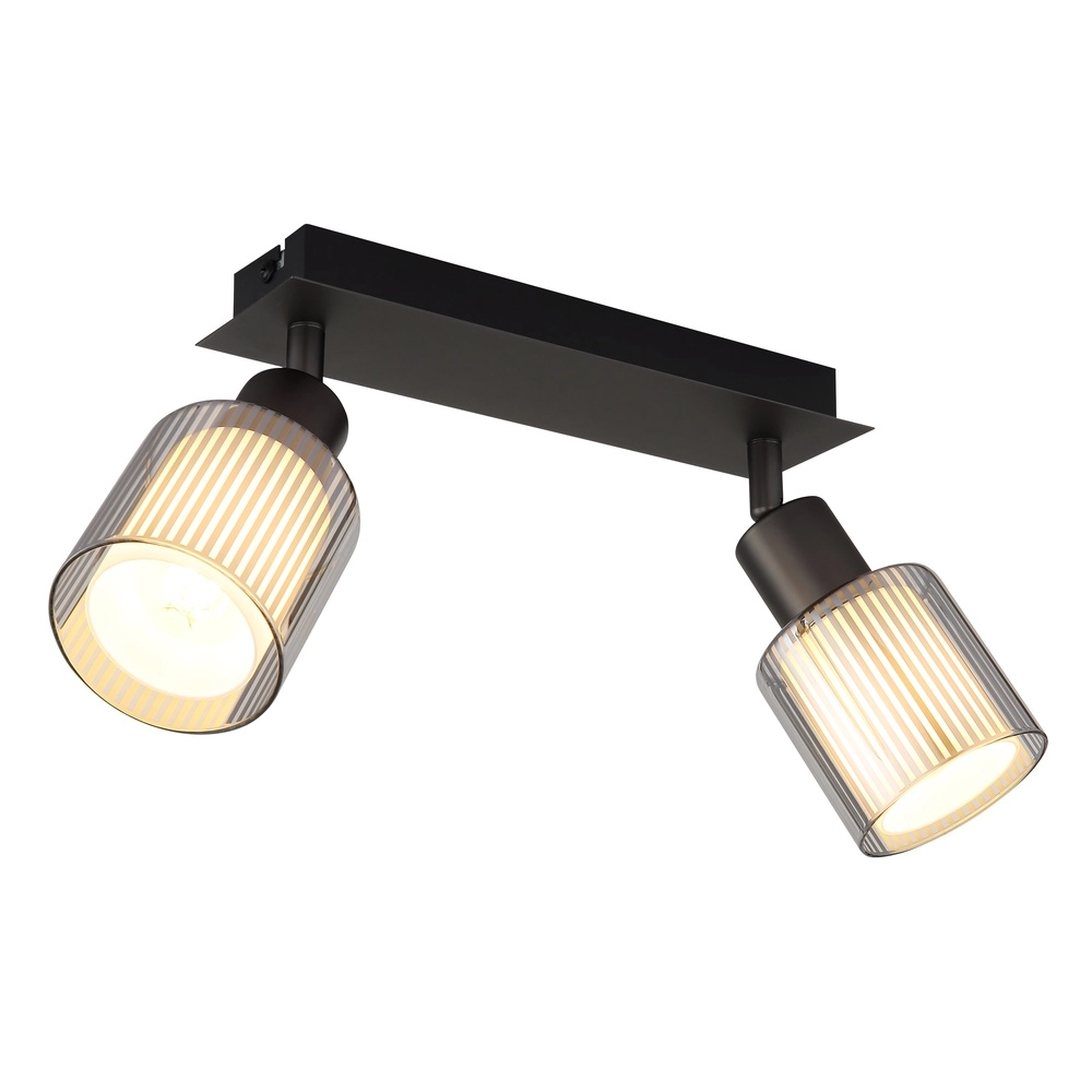 Design-Deckenlampe Villegas 2-Leicht-Schießmetall