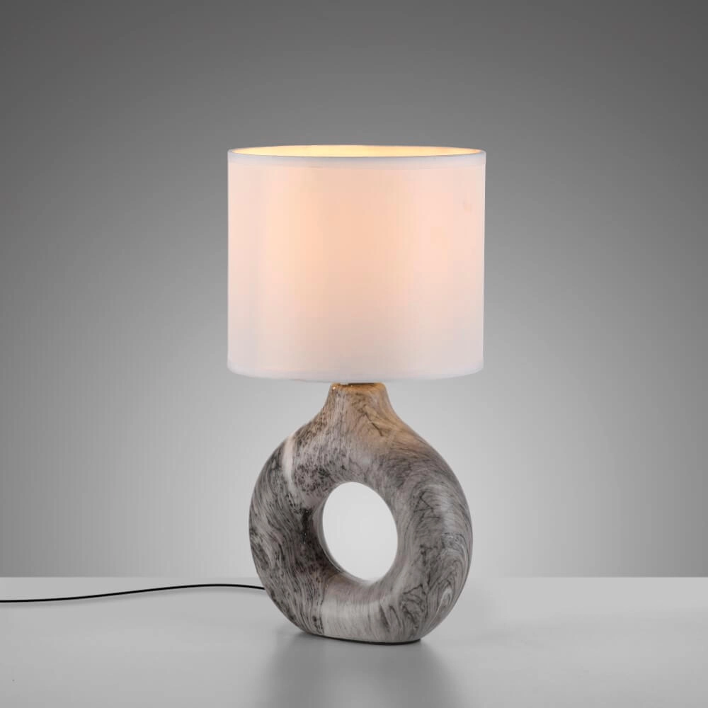 Tischlampe Carara grau Just Light 4043689004835