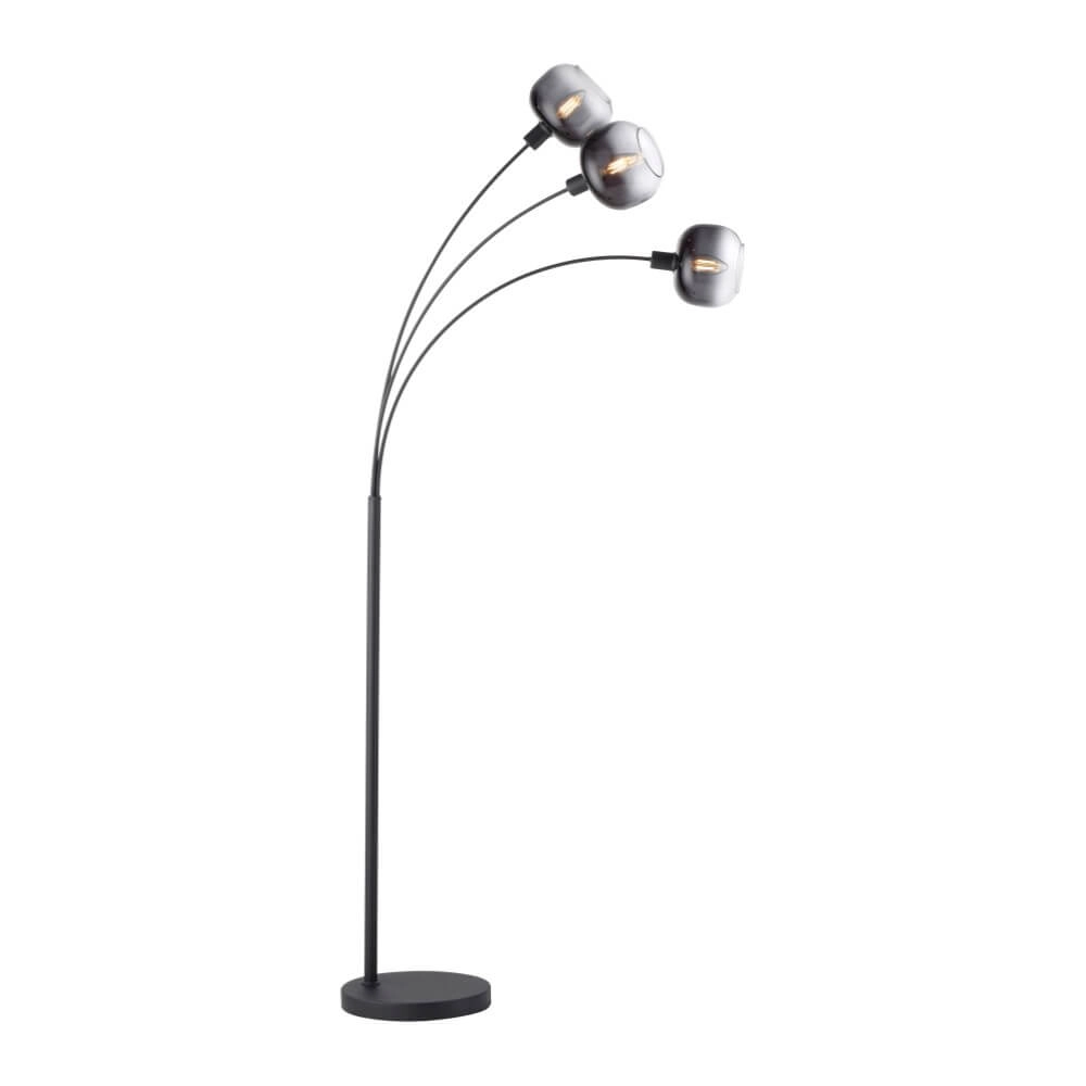 Schwarze Stehlampe Zea 3-flammig Just Light 4043689993764