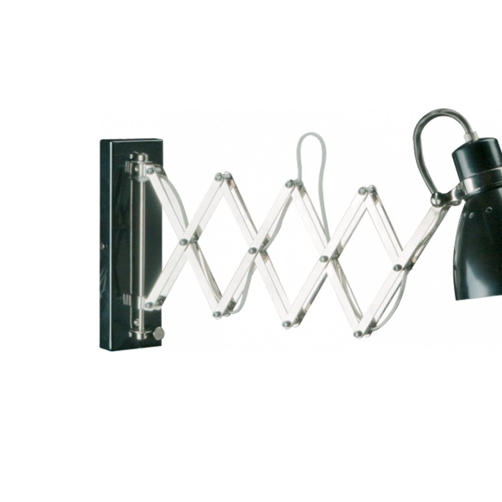 Wandleuchte Spring schwarz mit chrom Steinhauer 8712746068702
