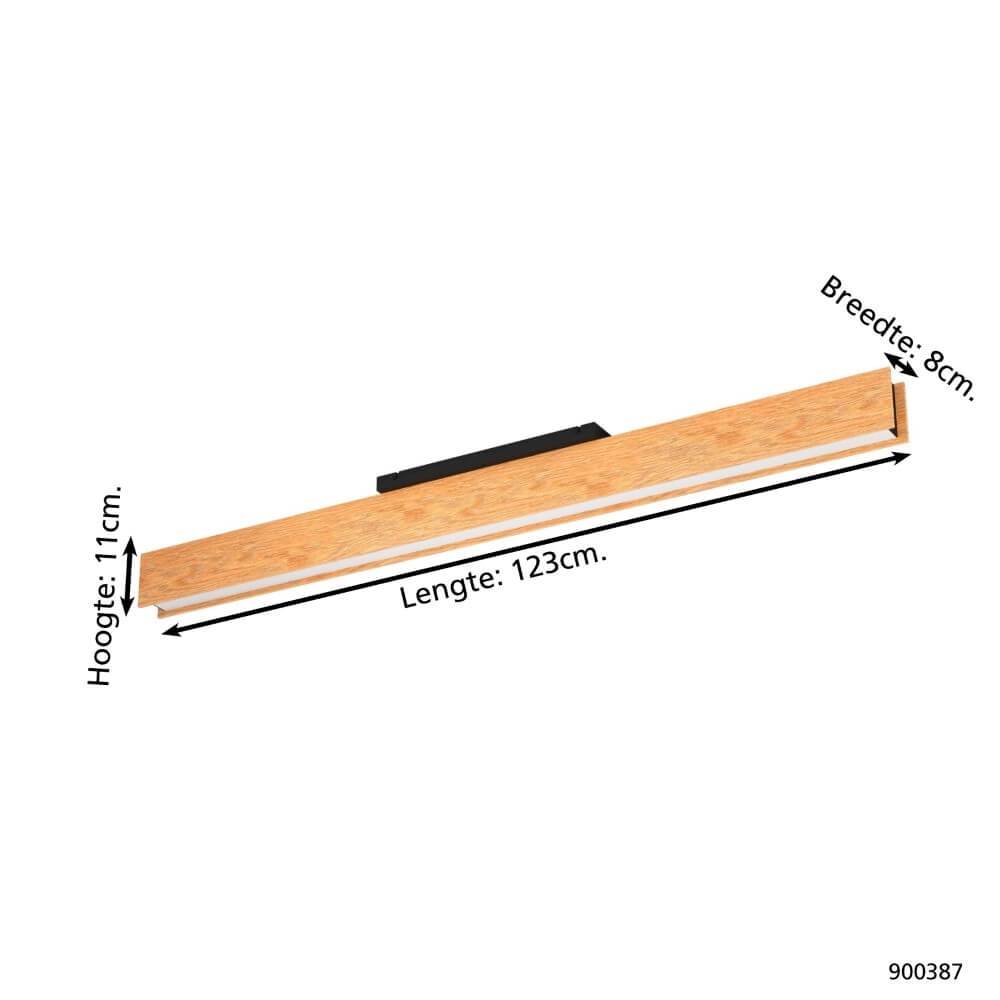 Deckenleuchte aus Holz Anchorena-Z 123cm Eglo 9008606243662