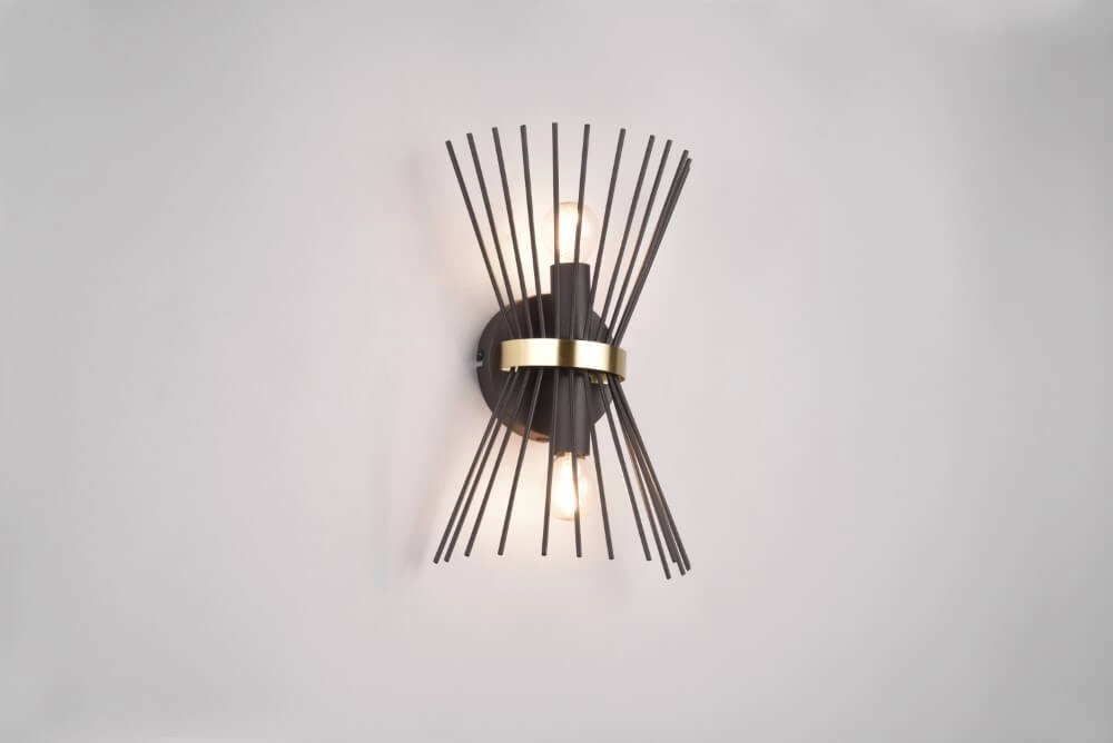 Design-Wandleuchte Rod Schwarz Trio 4017807576795
