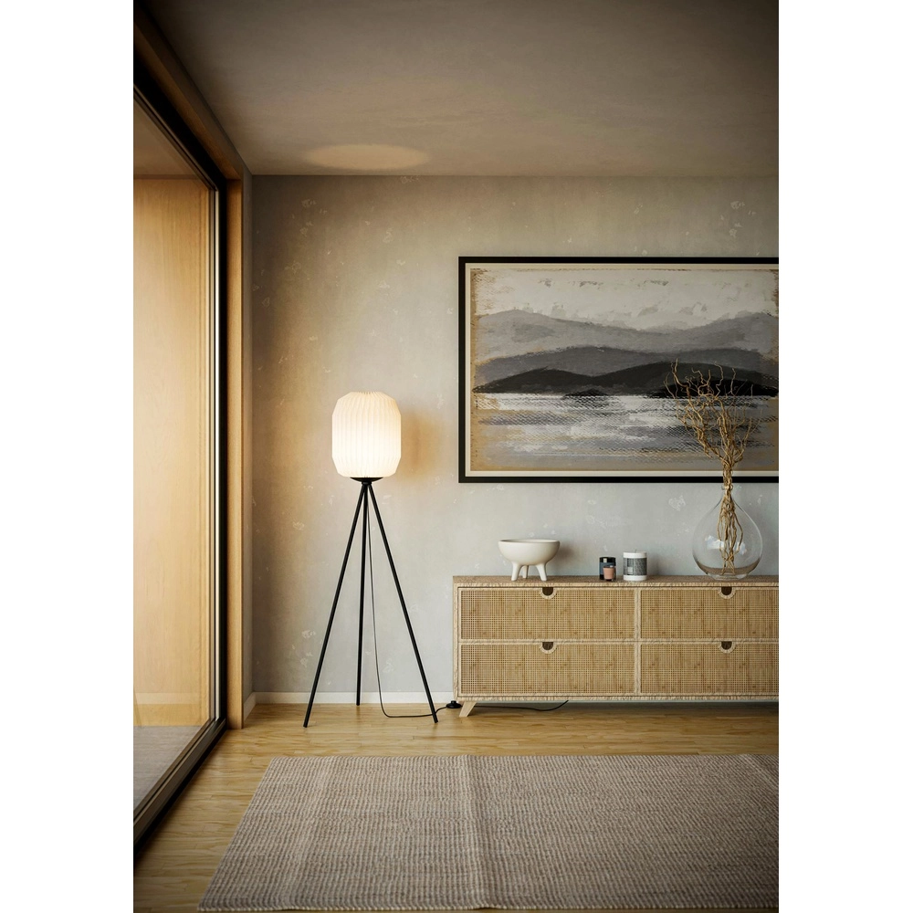 Stativ-Bodenlampe Belgrave mit Papiereinband Eglo 9002759441043