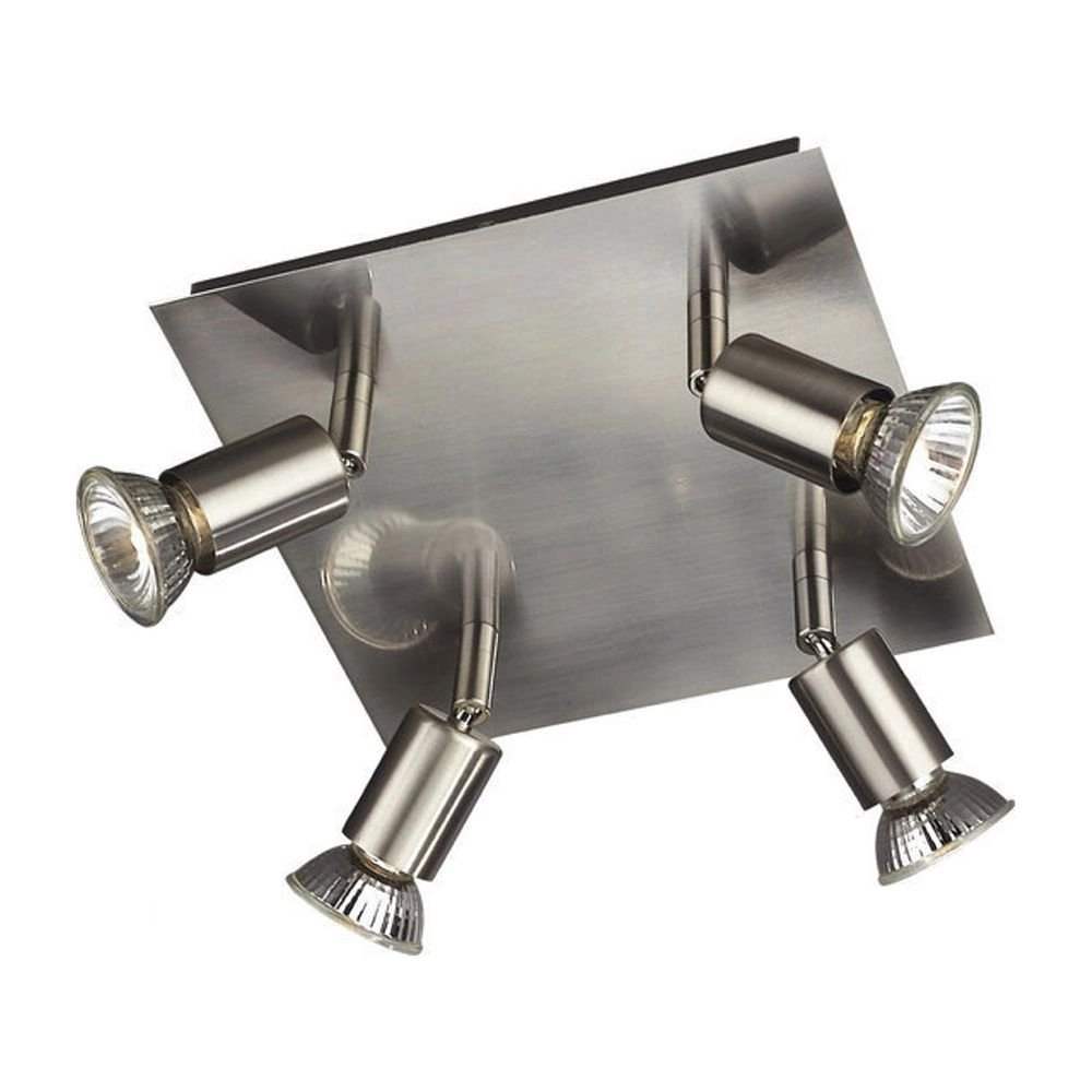 Deckenstrahler Carrea 4-Licht-Edelstahl Philips 5413987234385