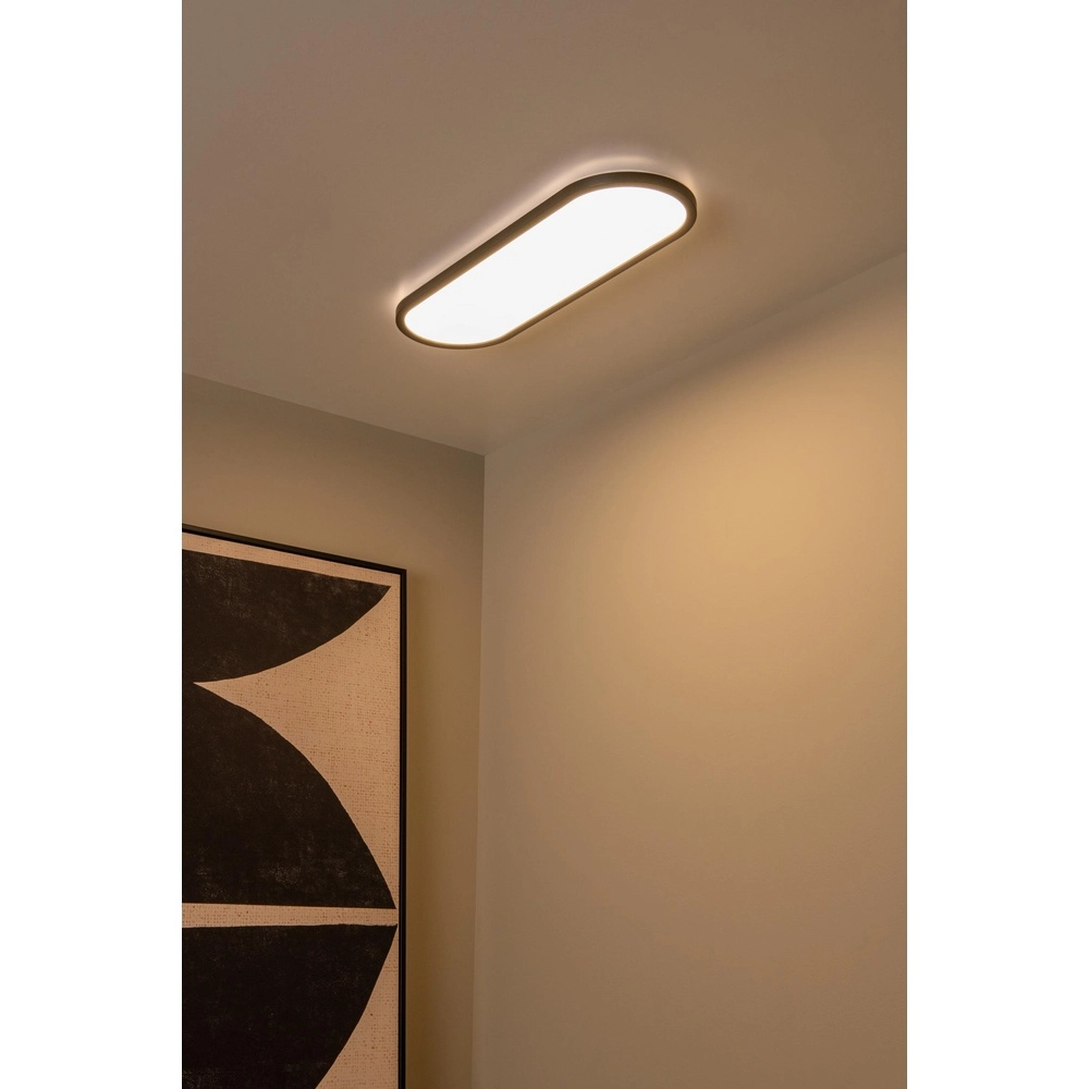 Ovales Deckenlicht Elly schwarze 24W Lucide 5411212071811