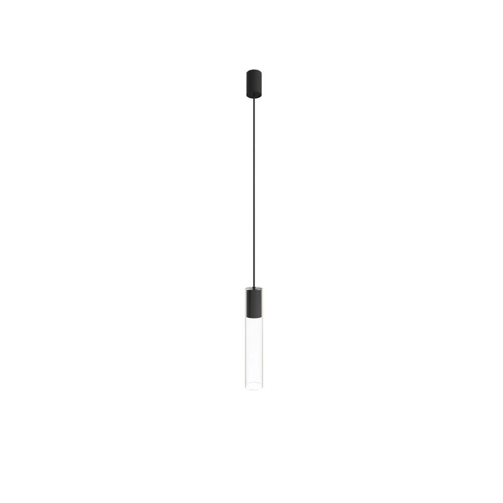 Hängelampe aus Glas Cylinder Schwarz Lyora 5903139786492